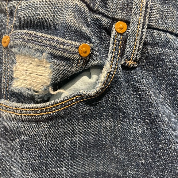 MOTHER High Waisted Looker Ankle Fray - Wicked Wildflower - Picture 6 of 15